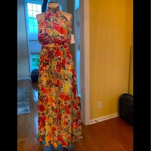 NY&CO - Halter Neck Floral Maxi Dress